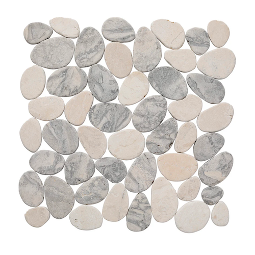 Pebble Marble Swirl Grey & Beige Marble