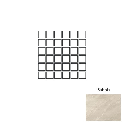 Pietra Ligure Porcelain Sabbia PL01 Mosaic Natural 1