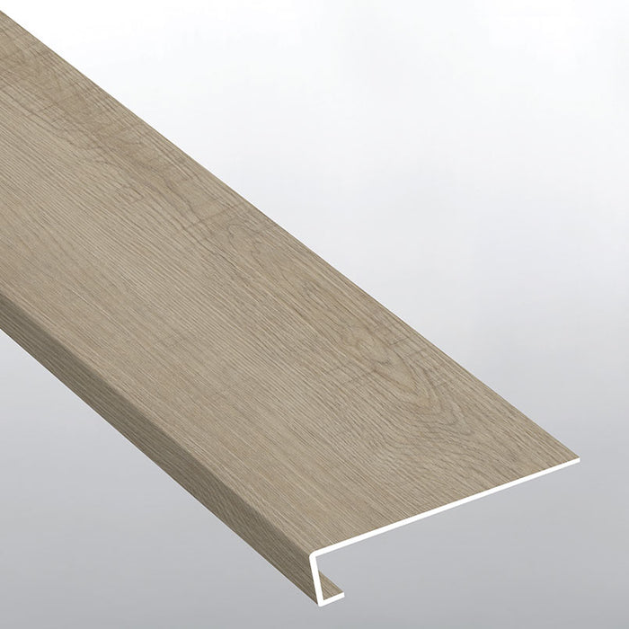 Laurel Reserve Saddle Wood Luxury Vinyl Moulding / Trim - 12" x 47.25" Stair Tread Eased Edge