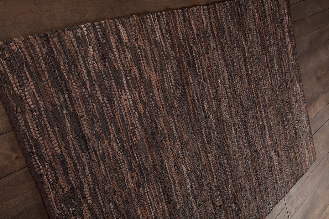 Leather 3704 Area Rug Textured 4