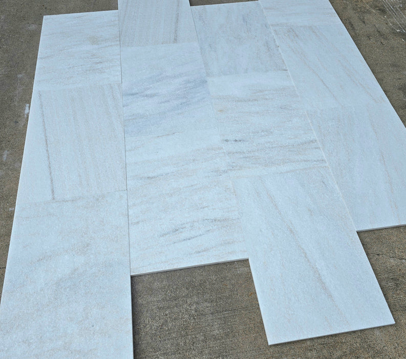 Flamed Sandy Key Quartzite Tile - 16" x 24"