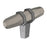 London Zinc Satin Nickel / Black Chrome Cabinet Knob 1