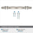 London Zinc Satin Nickel / Black Chrome Cabinet Pull 14