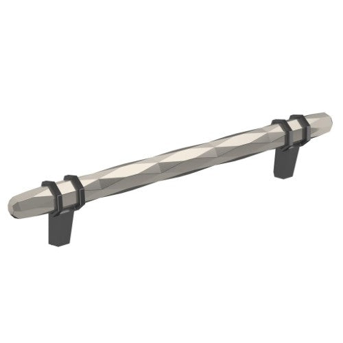London Zinc Satin Nickel / Black Chrome Cabinet Pull 5