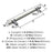 London Zinc Satin Nickel / Black Chrome Cabinet Pull 10