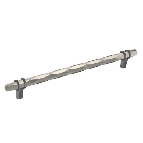 London Zinc Satin Nickel / Black Chrome Cabinet Pull 2