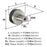 Esquire Zinc Satin Nickel / Oil Rubbed Bronze Cabinet Knob 2