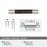 Esquire Zinc & Stainless Steel Satin Nickel / Oil Rubbed Bronze Cabinet Pull 19