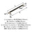 Esquire Zinc & Stainless Steel Satin Nickel / Oil Rubbed Bronze Cabinet Pull 5