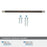 Esquire Zinc & Stainless Steel Satin Nickel / Oil Rubbed Bronze Cabinet Pull 21