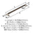 Esquire Zinc & Stainless Steel Satin Nickel / Oil Rubbed Bronze Cabinet Pull 1