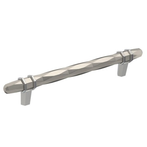 London Zinc Satin Nickel / Polished Chrome Cabinet Pull 5
