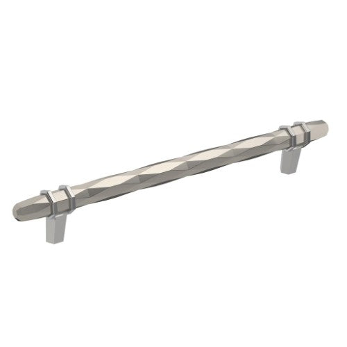 London Zinc Satin Nickel / Polished Chrome Cabinet Pull 1