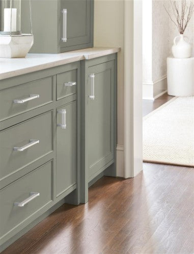 Mulino Zinc Satin Nickel / Polished Chrome Cabinet Pull 16