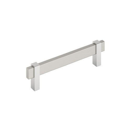 Mulino Zinc Satin Nickel / Polished Chrome Cabinet Pull 3