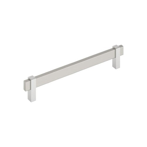 Mulino Zinc Satin Nickel / Polished Chrome Cabinet Pull 5