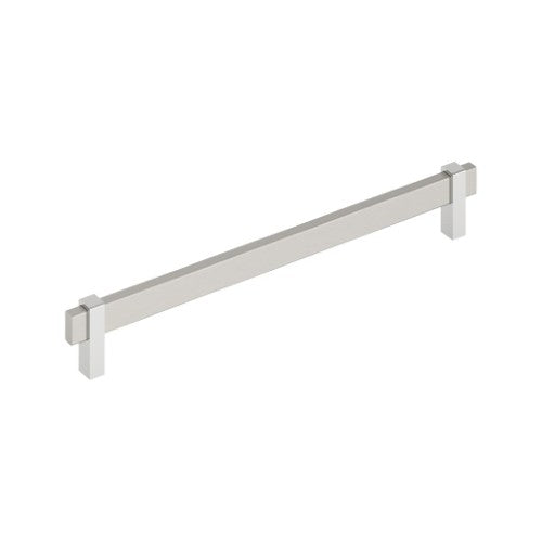 Mulino Zinc Satin Nickel / Polished Chrome Cabinet Pull 7