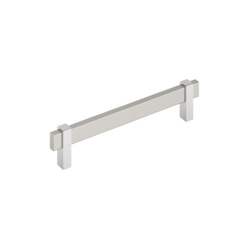 Mulino Zinc Satin Nickel / Polished Chrome Cabinet Pull 4