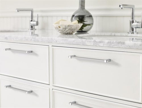 Mulino Zinc Satin Nickel / Polished Chrome Cabinet Pull 22
