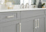 Overton Zinc & Aluminum Satin Nickel / Polished Chrome Cabinet Pull 7