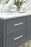 Overton Zinc & Aluminum Satin Nickel / Polished Chrome Cabinet Pull 8