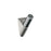 Acclivity Zinc Satin Nickel / Polished Chrome Hook 1