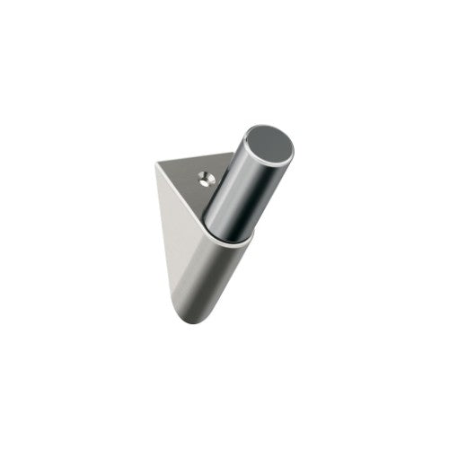 Acclivity Zinc Satin Nickel / Polished Chrome Hook 1