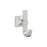 Burbank Zinc Satin Nickel / Polished Chrome Hook 1
