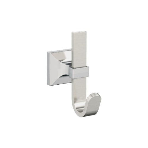 Burbank Zinc Satin Nickel / Polished Chrome Hook 1