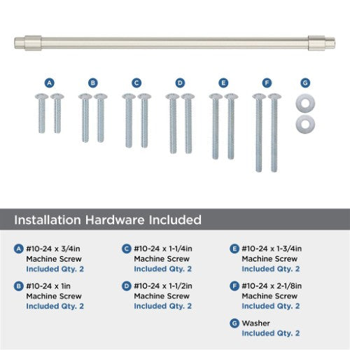 Destine Zinc Satin Nickel Appliance Pull 6