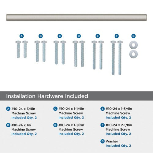Bar Pulls Carbon Steel Satin Nickel Appliance Pull 7
