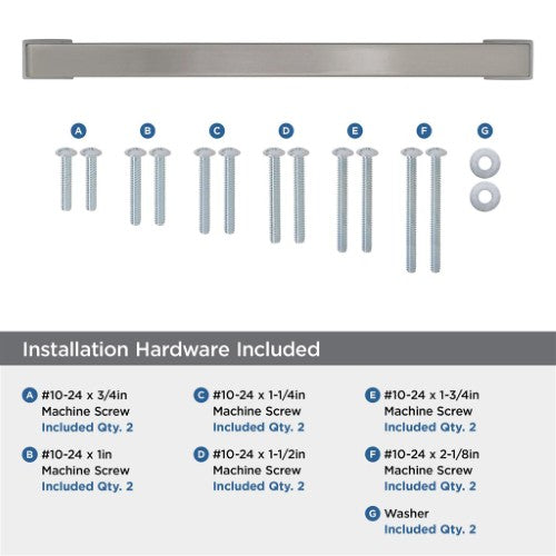 Blackrock Zinc Satin Nickel Appliance Pull 13