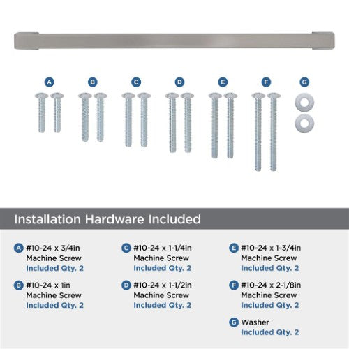 Blackrock Zinc Satin Nickel Appliance Pull 9