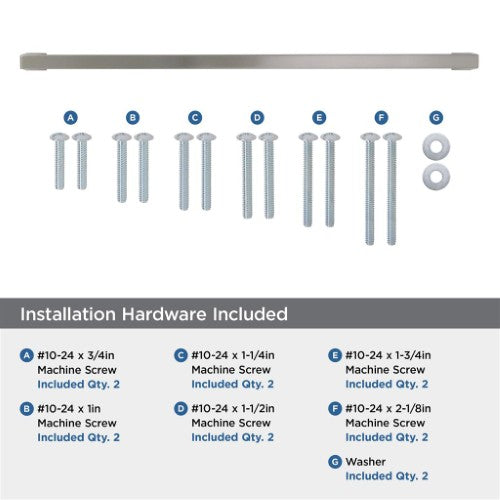 Blackrock Zinc Satin Nickel Appliance Pull 10