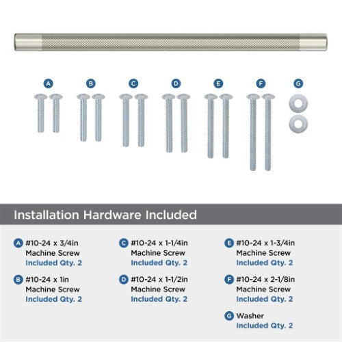 Bronx Zinc & Stainless Steel Satin Nickel Appliance Pull 7
