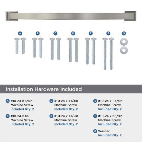 Candler Zinc Satin Nickel Appliance Pull 6