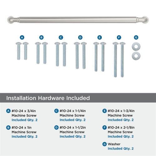 Coble Zinc Satin Nickel Appliance Pull 6