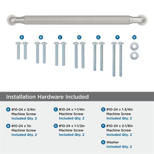Collet Zinc Satin Nickel Appliance Pull 5