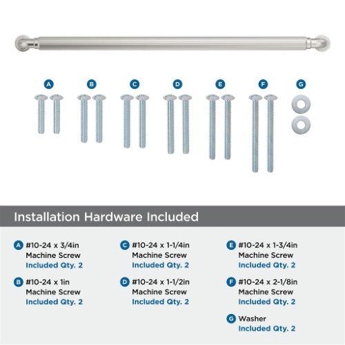 Cowrie Zinc Satin Nickel Appliance Pull 6