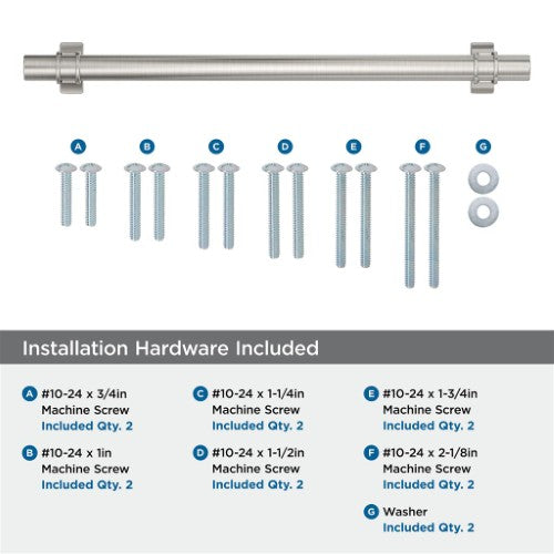 Davenport Zinc Satin Nickel Appliance Pull 5