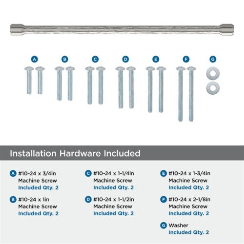Fairfax Zinc Satin Nickel Appliance Pull 8