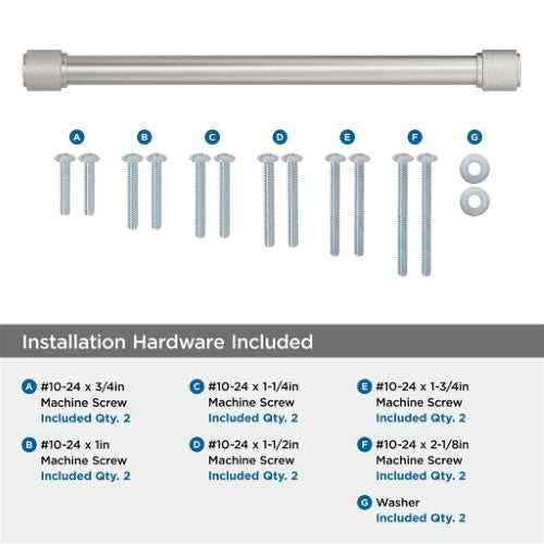 Faraday Zinc Satin Nickel Appliance Pull 5