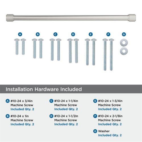 Faraday Zinc Satin Nickel Appliance Pull 6