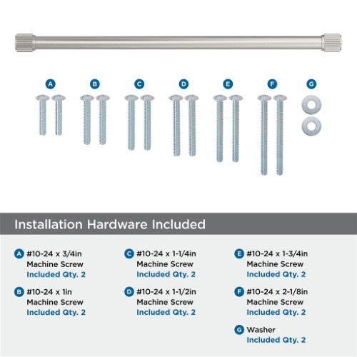 Farewind Zinc Satin Nickel Appliance Pull 6