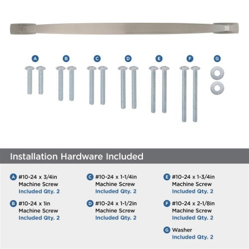 Highland Ridge Zinc Satin Nickel Appliance Pull 5