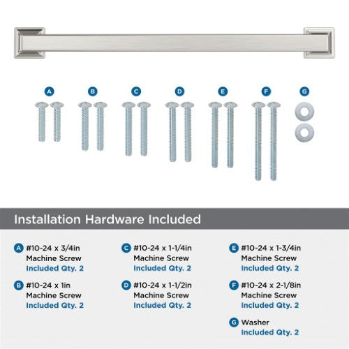 Lintel Zinc Satin Nickel Appliance Pull 5