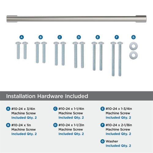 Riva Zinc Satin Nickel Appliance Pull 5
