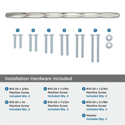 St. Vincent Zinc Satin Nickel Appliance Pull 5