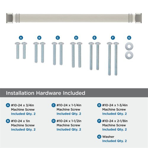 Townsend Zinc Satin Nickel Appliance Pull 5