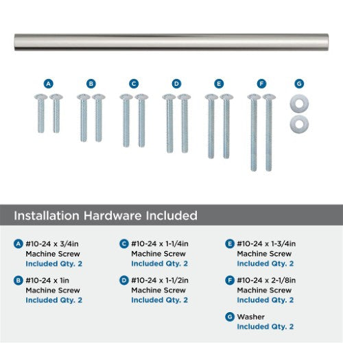 Versa Zinc Satin Nickel Appliance Pull 5